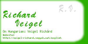 richard veigel business card