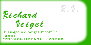richard veigel business card